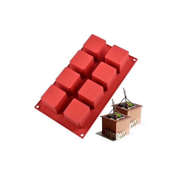 Mold silicone cubes 8 pcs