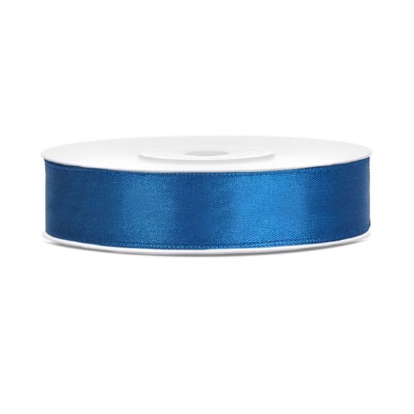 Satin blue ribbon