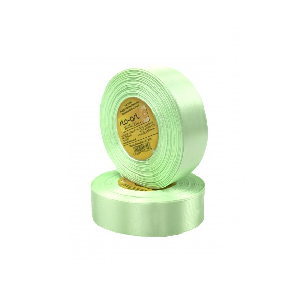 Pistachio green satin ribbon