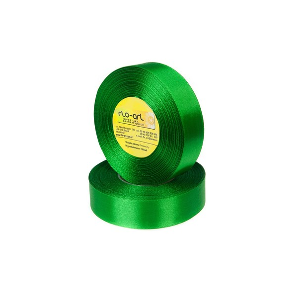 Emerald green satin ribbon