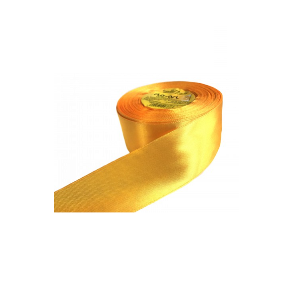 Golden yellow satin ribbon