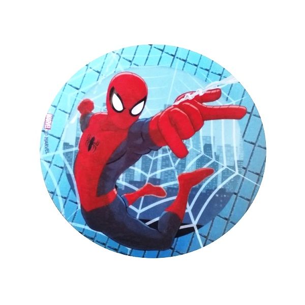 Wafer Spiderman blue background