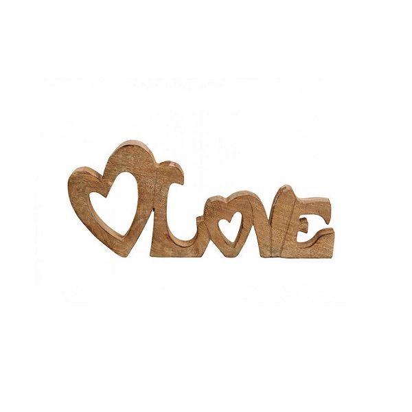 Ozdoba drewniana napis LOVE