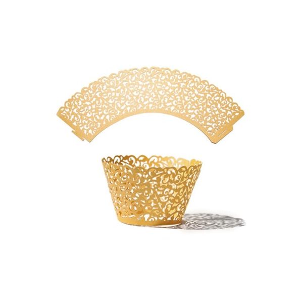 Okraj na muffiny zlatý 10 ks Okraj na muffiny zlatý 10 ks