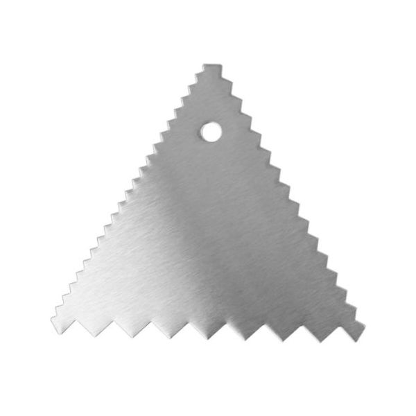 Triangular stainless steel squeegee