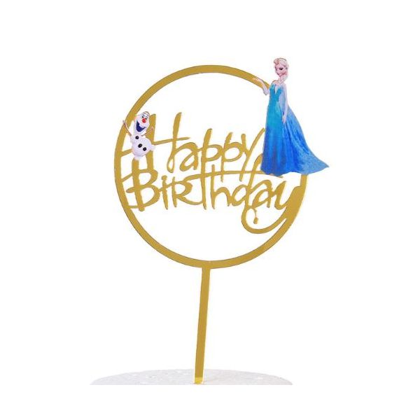 Zápich - Happy Birthday Frozen Elza a Olaf Zápich - Happy Birthday Frozen Elza a Olaf