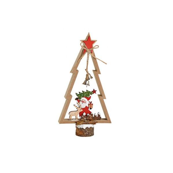 Weihnachtsbaum mit Weihnachtsmannholz