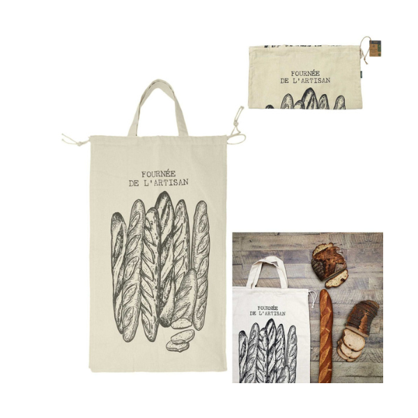 Canvas bag for baguettes 70x40x20 cm