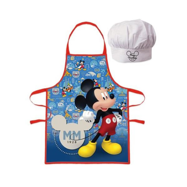 Detská zástera Mickey Mouse + čiapka Detská zástera Mickey Mouse + čiapka