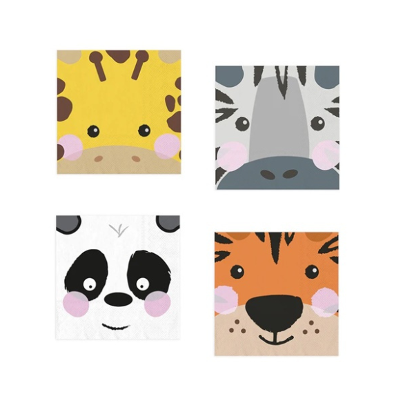 Ubrousky safari ZOO 20 ks