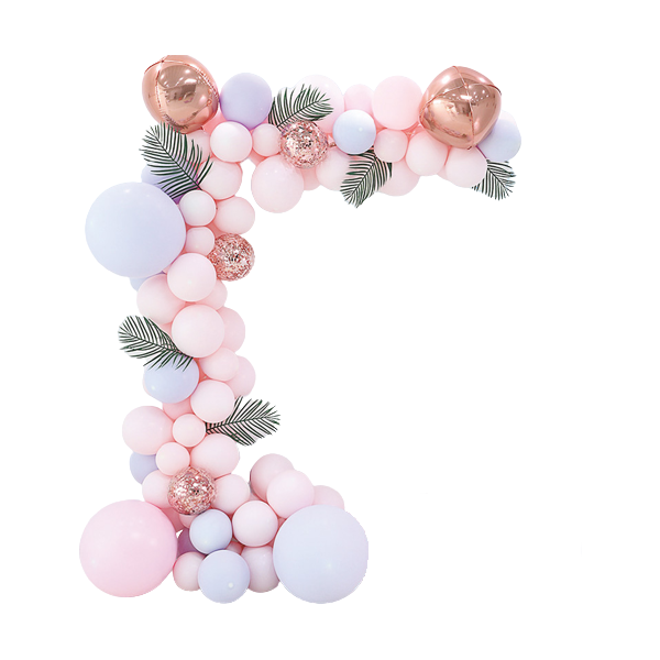 Girlandenballons rosa 104 Stk