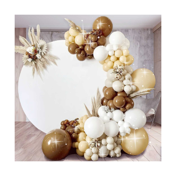 Garland balloons coffee-white 98 pcs