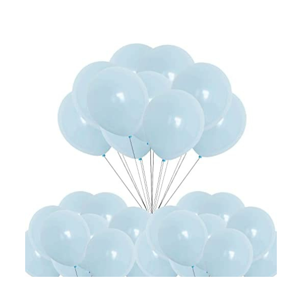 Balony pastelowe błękitne 25 cm - 100 szt