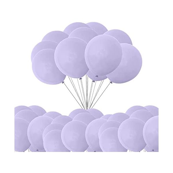 Balóny pastelové fialové 25 cm - 100 ks