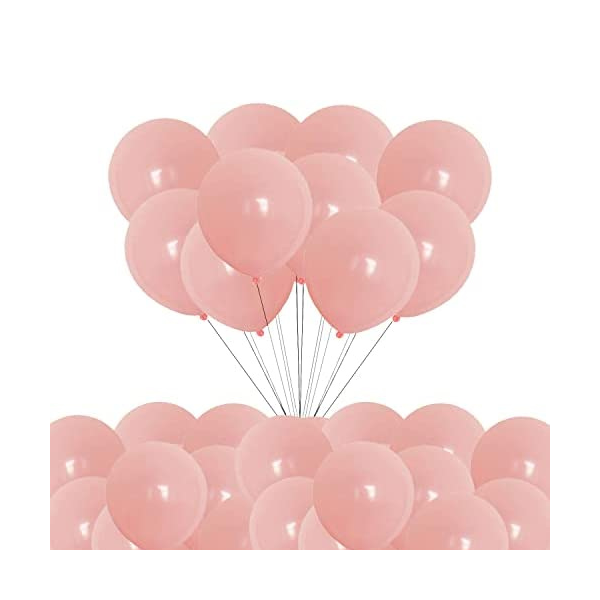 Balóny pastelové ružové-broskyňové 25 cm - 100 ks