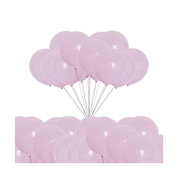 Léggömbök pasztell világos rózsaszín 25 cm - 100 db