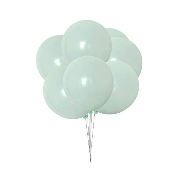 Balóny pastelové zelené 25 cm - 100 ks