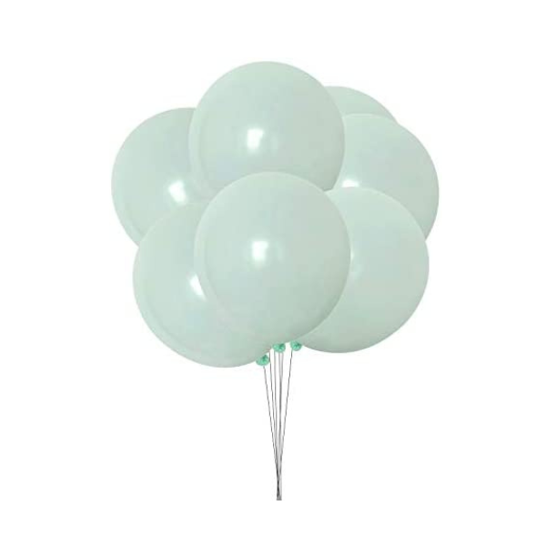 Balony pastelové zelené 25 cm - 100 ks