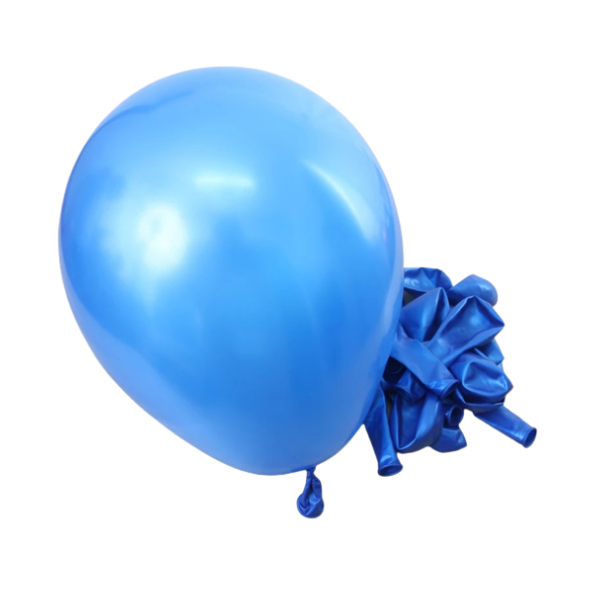 Perlblaue Luftballons 25 cm - 100 Stück