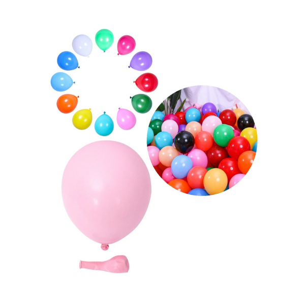 Balóny matné svetlo ružové 25 cm - 100 ks