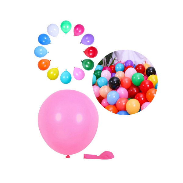 Balloons matte pink 25 cm - 100 pcs