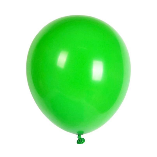 Balloons green 30 cm - 10 pcs