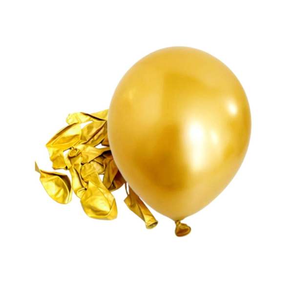 Balony metaliczne złote 30 cm - 50 szt