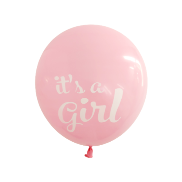 Balóny - růžové It&#39;s a Girl 30 cm - 6 ks