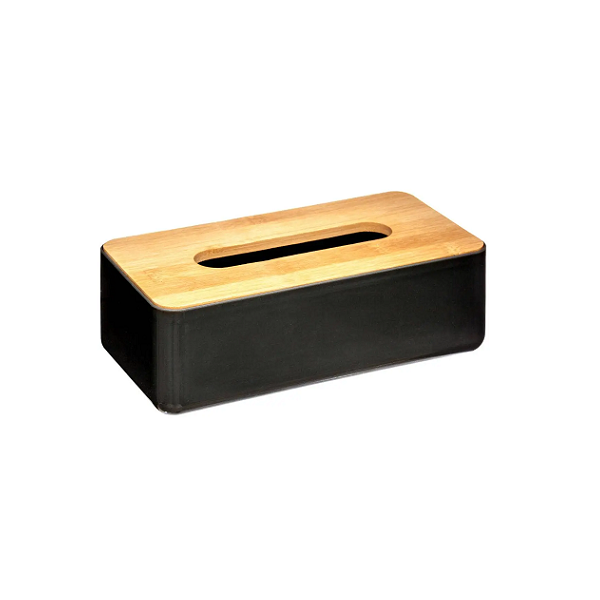 Tissue box black and brown