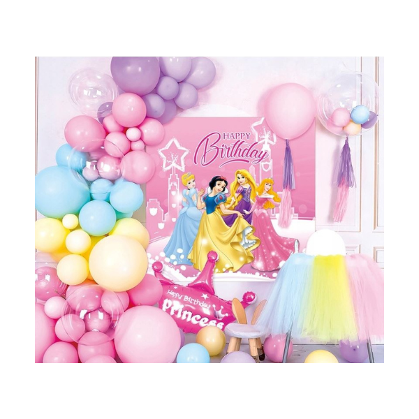 Girlanda balóny + plagát Princezné