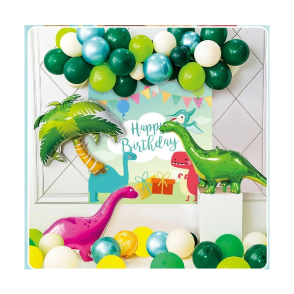 Girlanda balóny + plagát Dinosaury