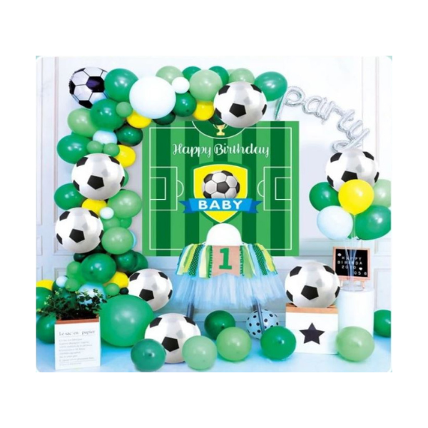 Girlandenballons + Fußballposter