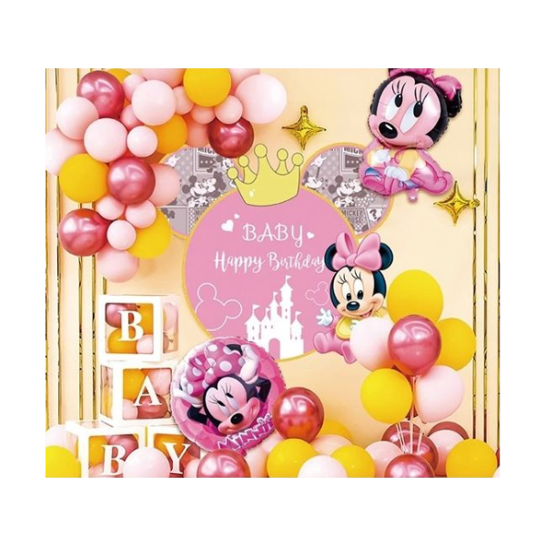 Balloon girland + Minnie Mouse poszter