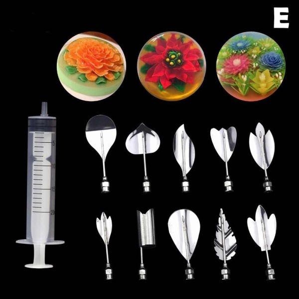 Needle decorator for jelly cakes 11 pcs - E