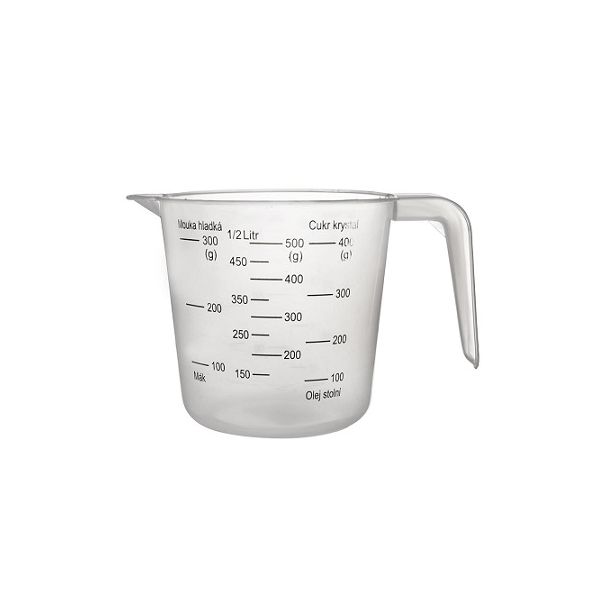 Plastic measuring cup 0.5 l