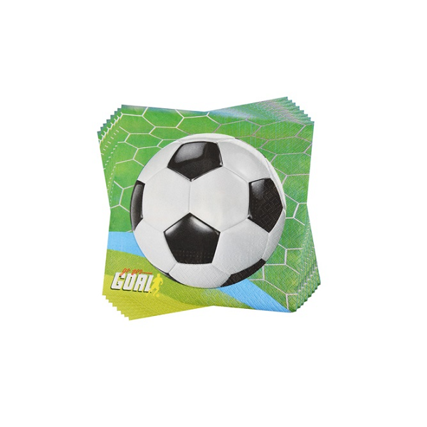 Napkins soccer ball 12 pcs