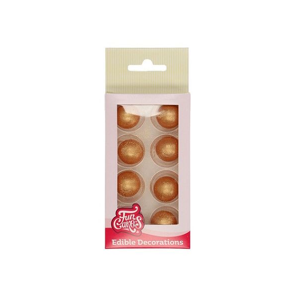 Gold chocolate balls 8 pcs