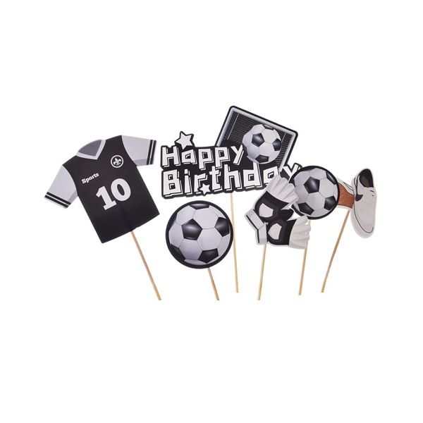 Zápich - Happy Birthday dres, lopta, kopačky a rukavice 6 ks