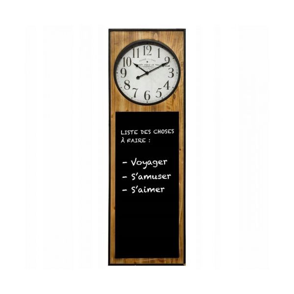 Wall clock with blackboard