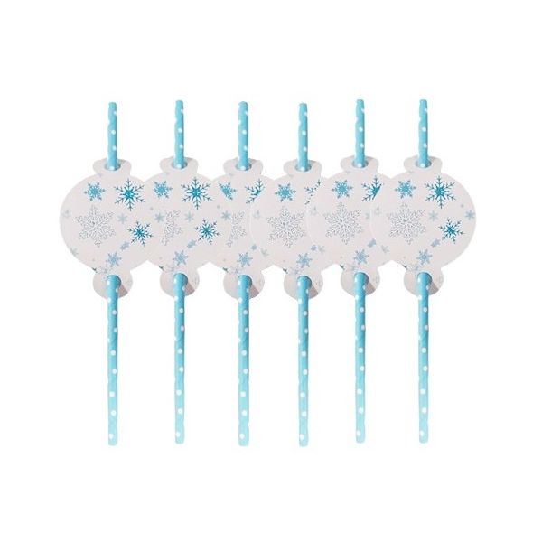 Paper straws Frozen 6 pcs