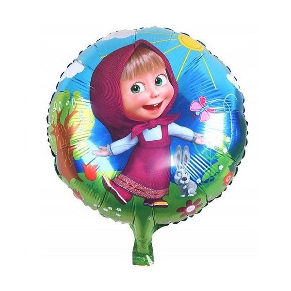 Masha foil balloon with bunny