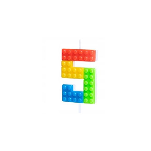 Lego candle No. 5