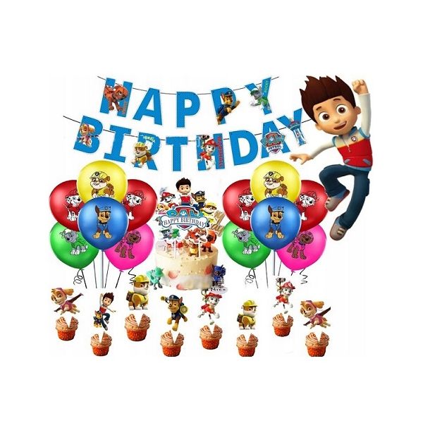 Garland - HB Paw Patrol, balloons and punches