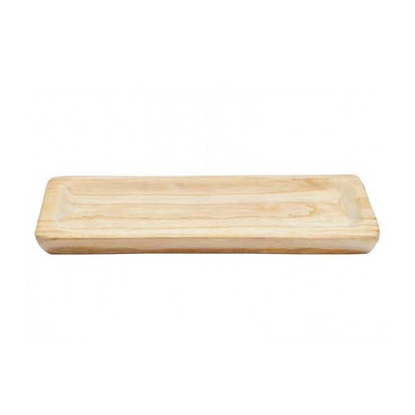 Natural wood tray 35x17x3 cm