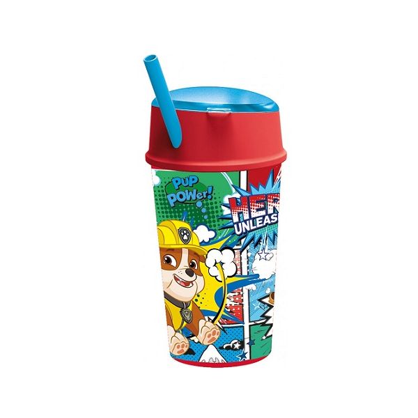 Paw Patrol csésze szívószállal 400 ml