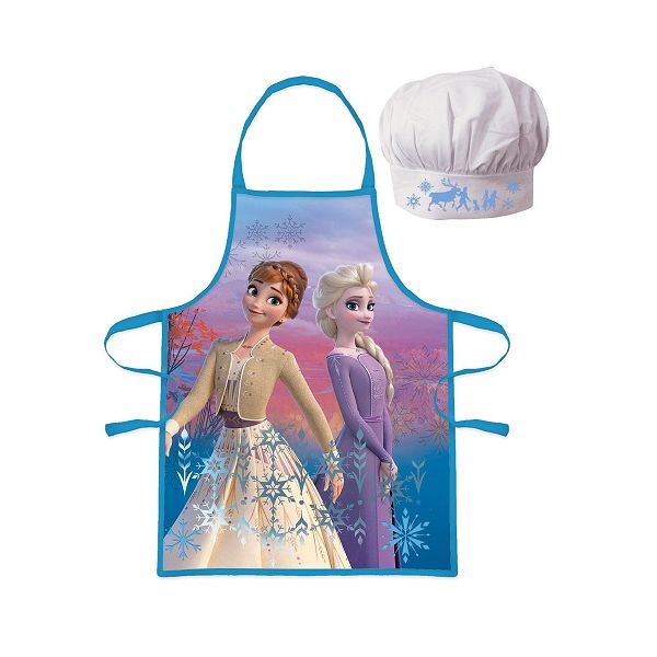 Kinderschürze Anna und Elsa + Mütze