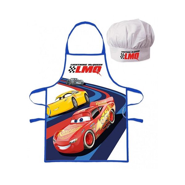 Dětská zástěra McQueen LMQ + čepice