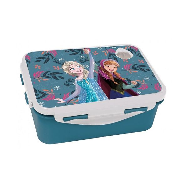 Pudełko na przekąski Frozen Anna i Elsa w kolorze ciemnoniebieskim