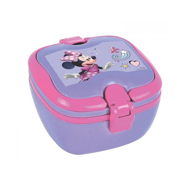 Rosa-lila Minnie-Snackbox