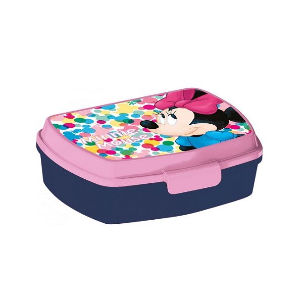 Rosa-blaue Minnie-Snackbox